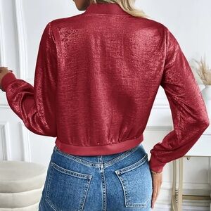 NWT RACHEL Rachel Roy Vibrant Red Fabric top jacket. Valentines ready